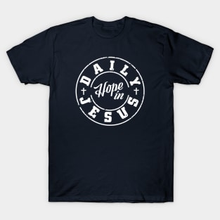 Daily Hope in Jesus - Distressed T-Shirt